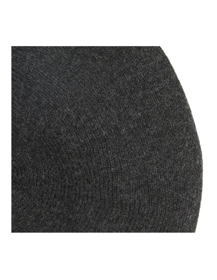 Classic woven charcoal beret by Max Alexander JR014CH image 2