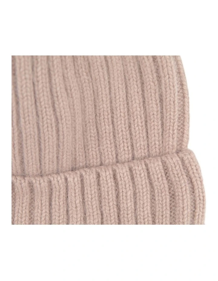 European Made Angora Blend Ribbed Beanie JR017NU image 2