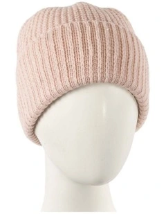 Blush Angora Blend Slouchy Beanie  Made in Europe JR021BLSH