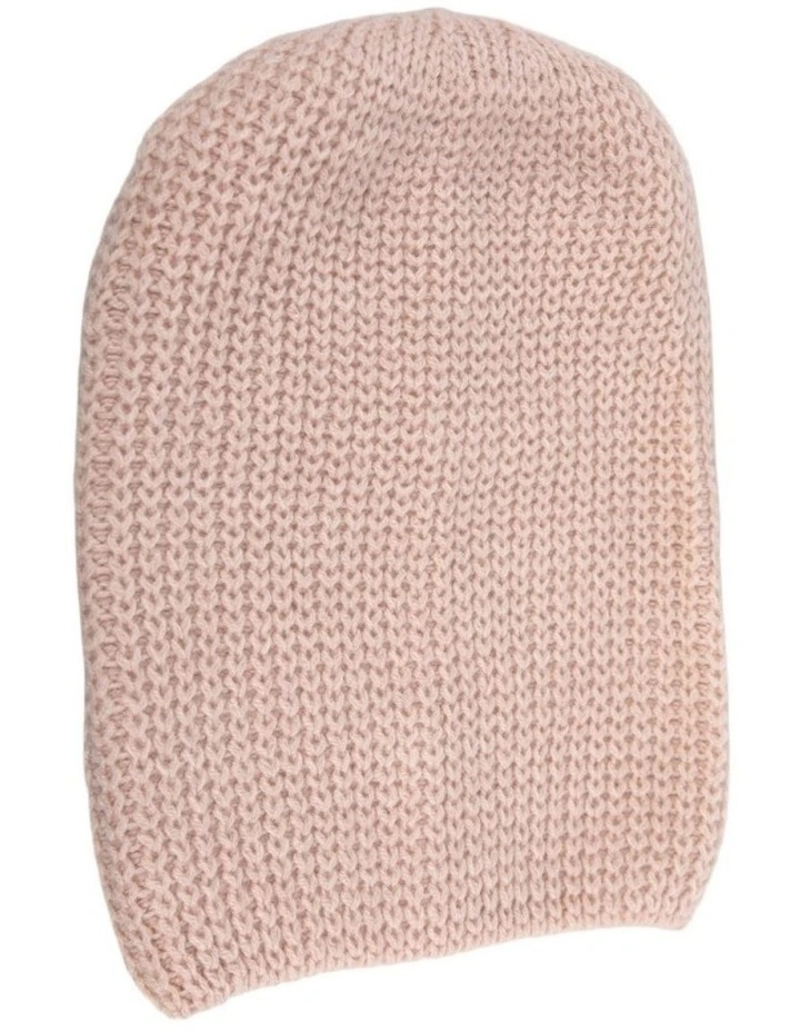 Blush Angora Blend Slouchy Beanie Made in Europe JR021BLSH image 2
