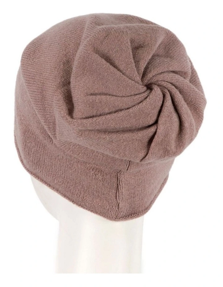Stylish warm European made beige beanie JR013BE image 2