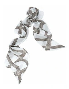 Crest Check Neck Scarf