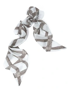Crest Check Neck Scarf