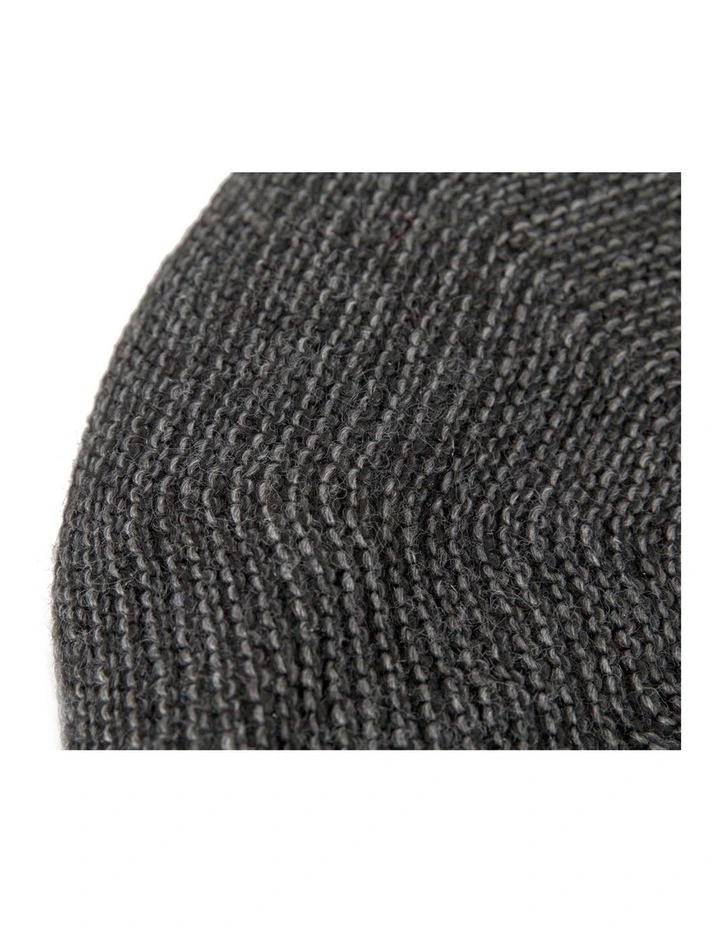 Classic crocheted dark grey beret by Max Alexander JR012DG image 2