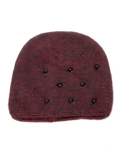 Warm European made woven wine beanie JR009W