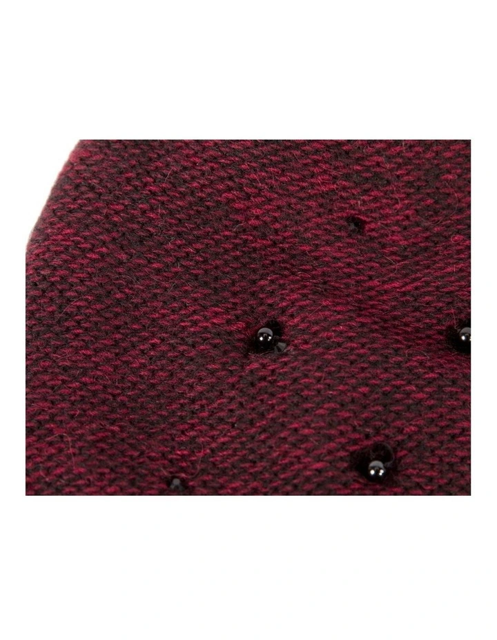 Warm European made woven wine beanie JR009W image 2