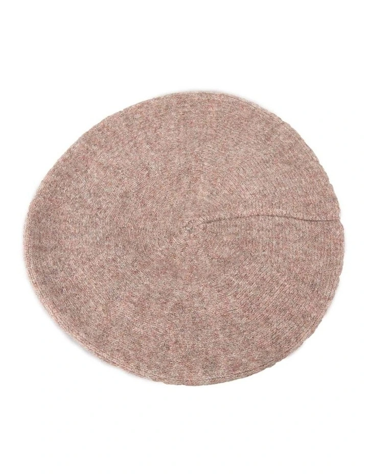 European made woven beige beret JR002BE image 1