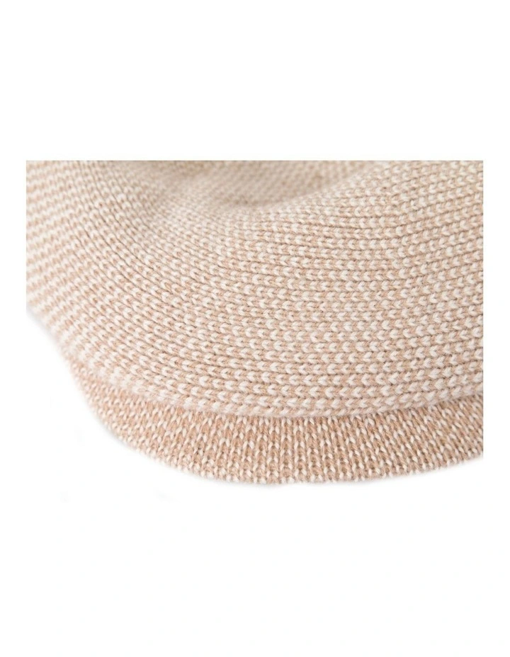 Warm beige wool winter fashion beret by Max Alexander JR015BE image 3