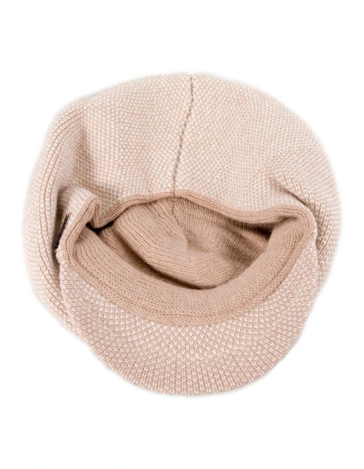 Warm beige wool winter fashion beret by Max Alexander JR015BE image 4