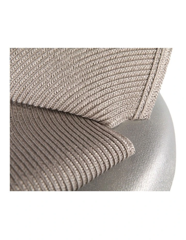 Silver leather pillbox fascinator by Fillies Collection S329S image 4