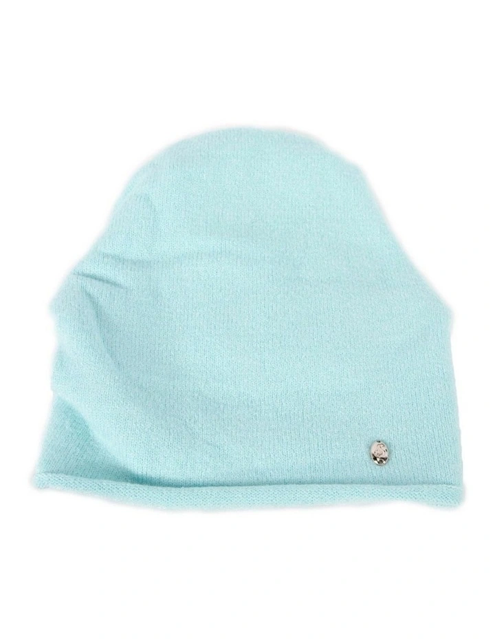 Stylish warm European made light blue beanie JR013LBL image 1