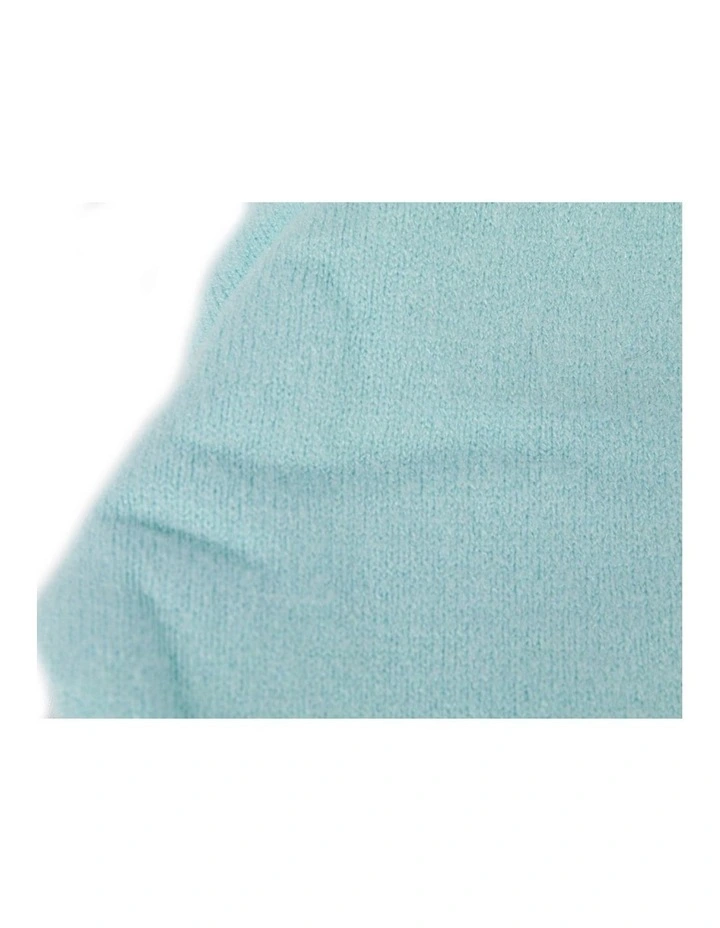 Stylish warm European made light blue beanie JR013LBL image 3