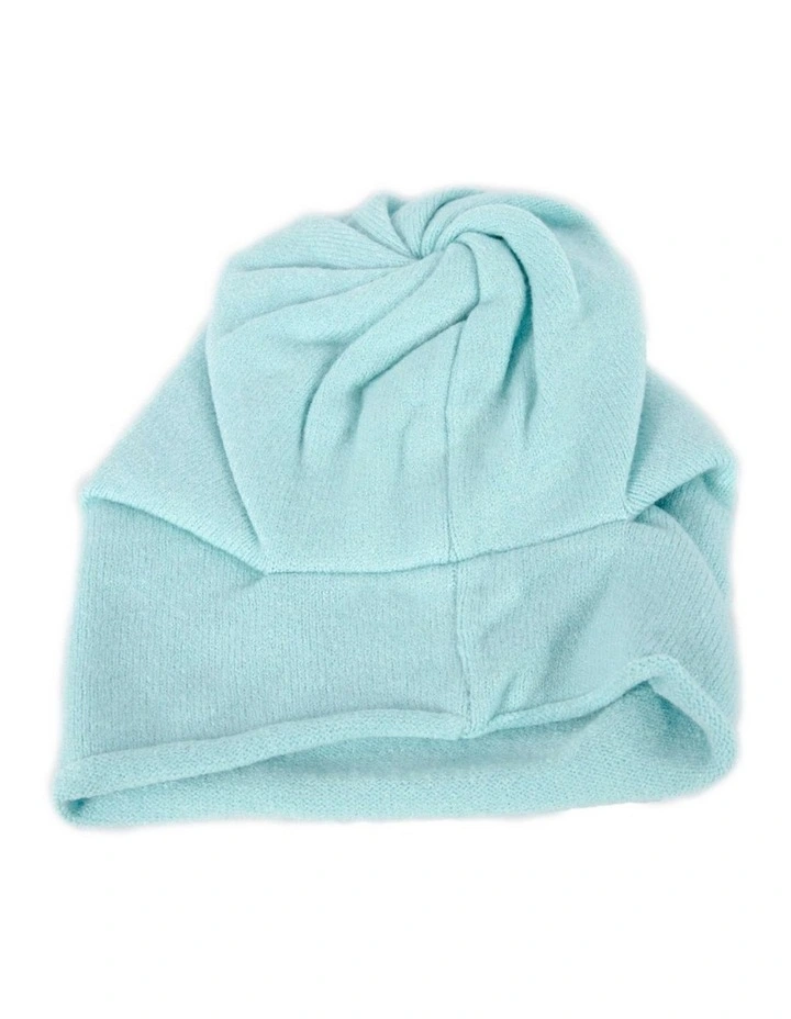 Stylish warm European made light blue beanie JR013LBL image 4