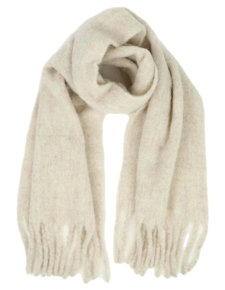 Betty Wool Blend Scarf - Oatmeal image 4