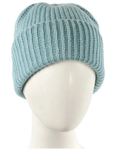 Turquoise Angora Blend Slouchy Beanie  Made in Europe JR021TQ