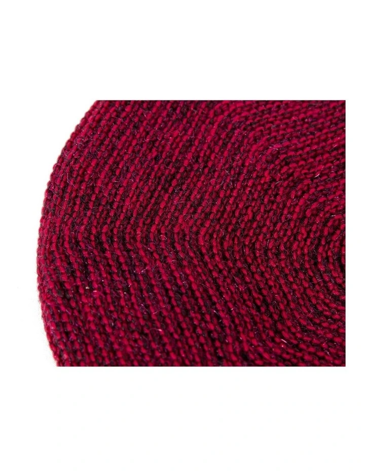 Classic crocheted burgundy beret by Max Alexander JR012W image 2
