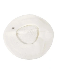 Classic woven cream beret by Max Alexander JR004CR
