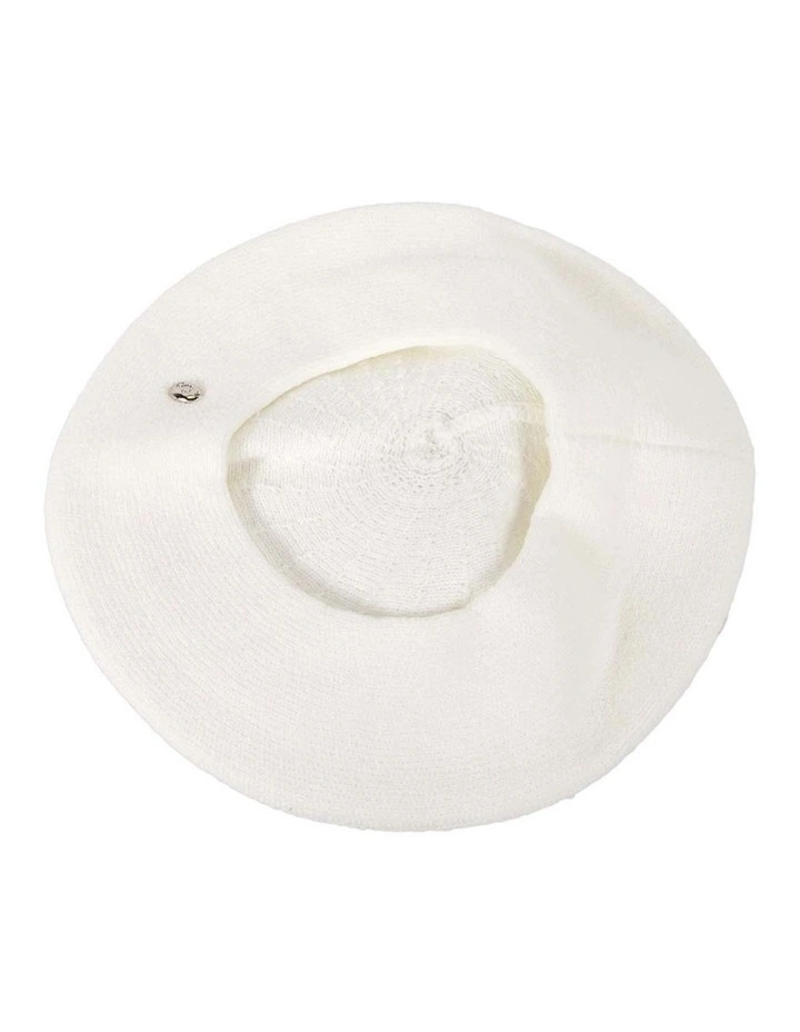 Classic woven cream beret by Max Alexander JR004CR image 1