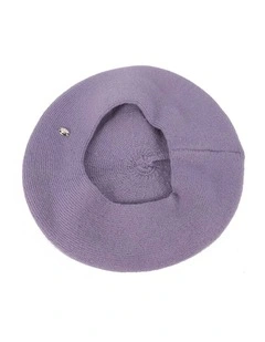 Classic woven purple beret by Max Alexander JR004PR