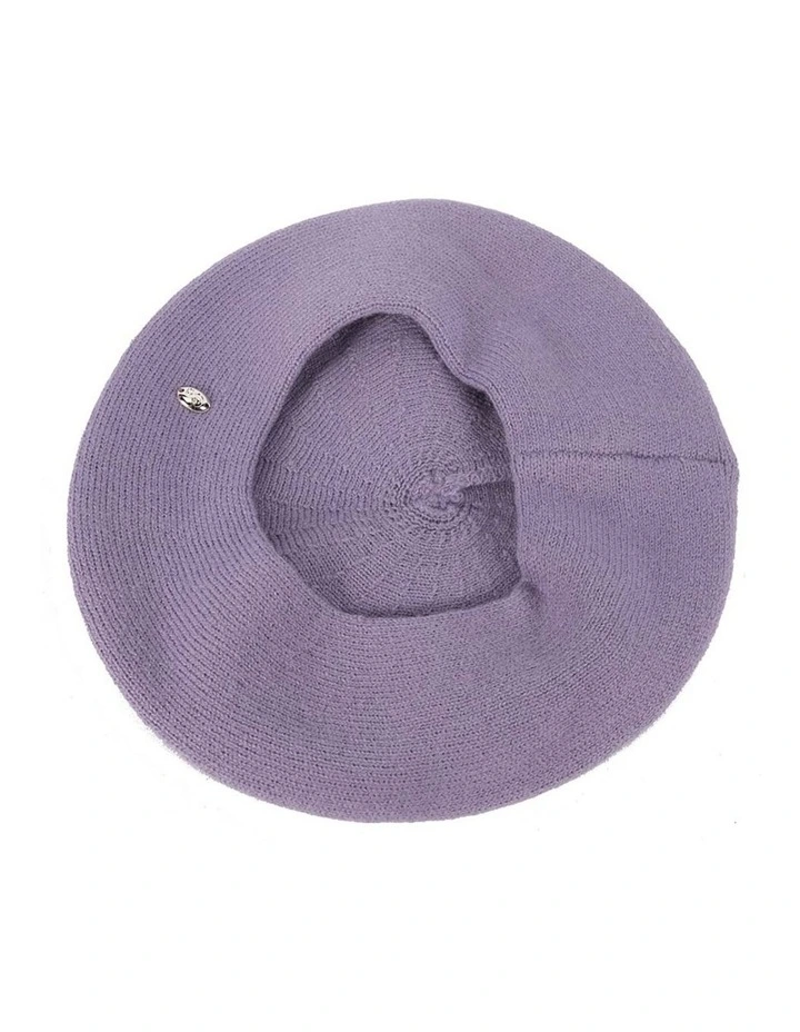 Classic woven purple beret by Max Alexander JR004PR image 1