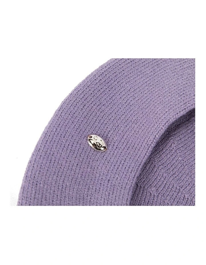 Classic woven purple beret by Max Alexander JR004PR image 2