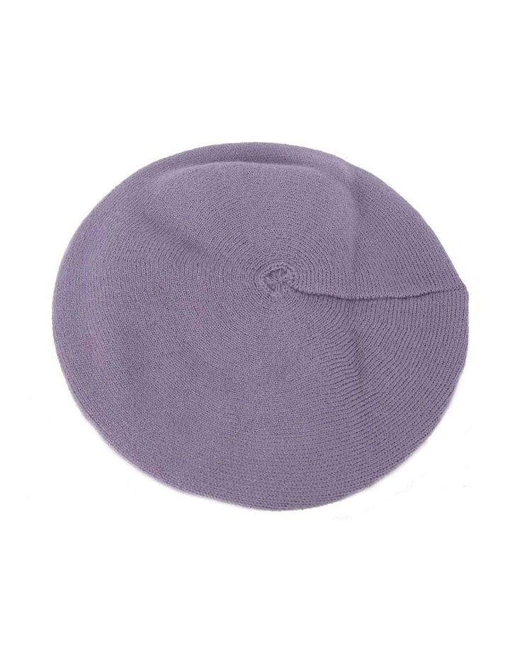 Classic woven purple beret by Max Alexander JR004PR image 3