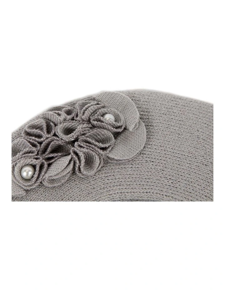 Warm woven grey beret by Max Alexander JR003GR image 2