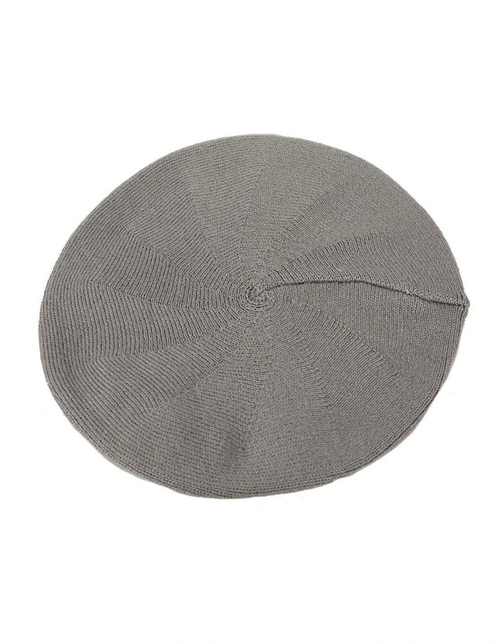Warm woven grey beret by Max Alexander JR003GR image 3