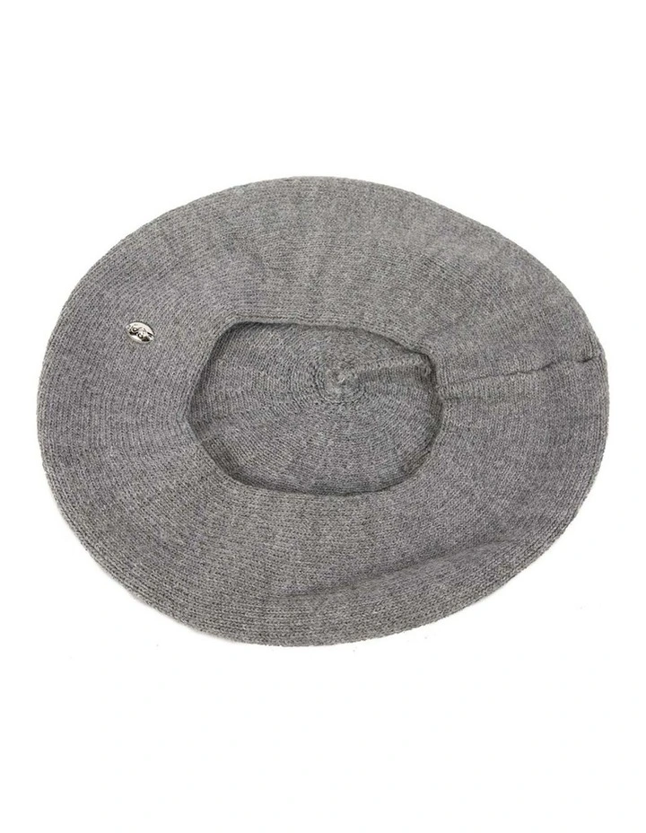 Classic woven dark grey beret by Max Alexander JR004 JR004DGR image 1