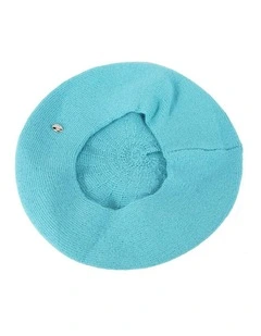 Classic woven turquoise beret by Max Alexander JR004TQ