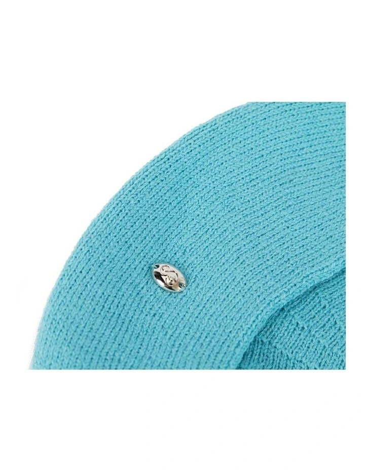 Classic woven turquoise beret by Max Alexander JR004TQ image 2
