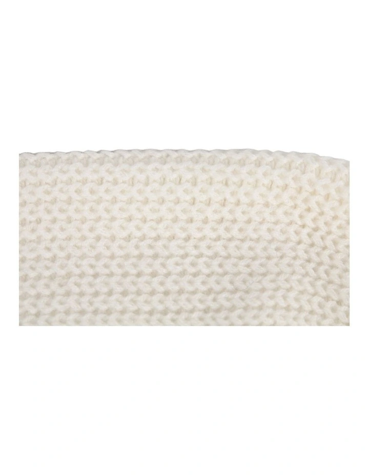Cream Angora Blend Slouchy Beanie Made in Europe JR021C image 3