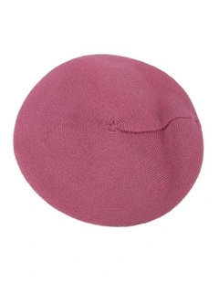 Classic woven fuchsia beret by Max Alexander JR004F