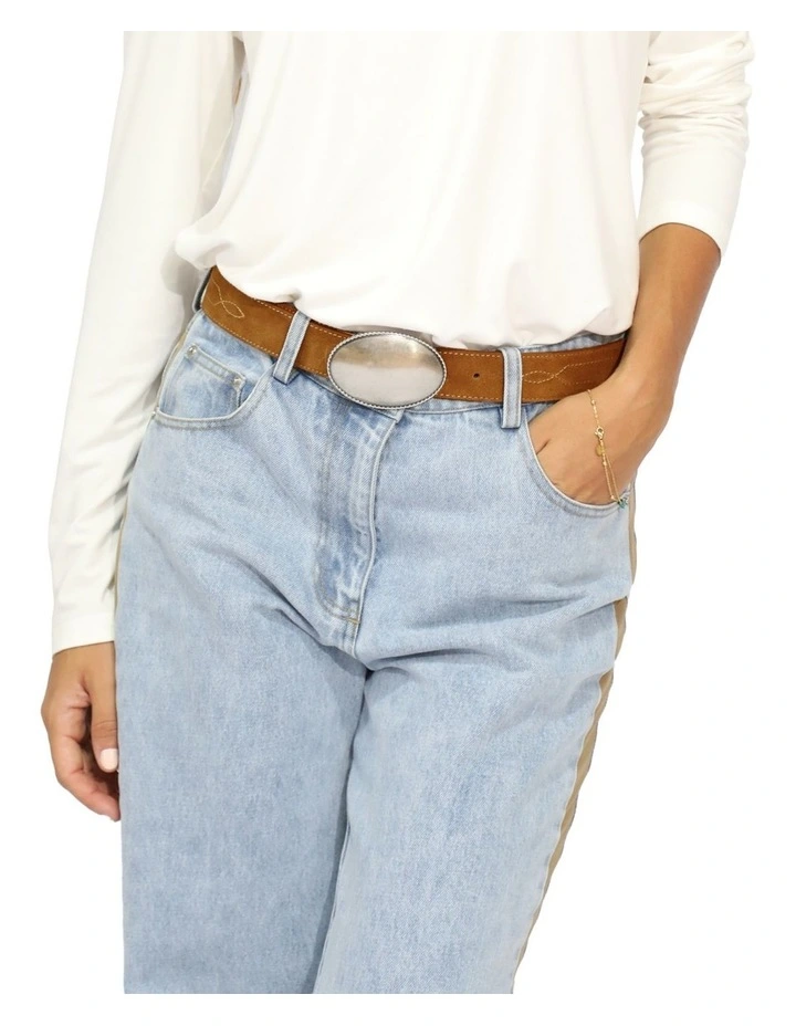 Melrose Western Belt in Tan image 1