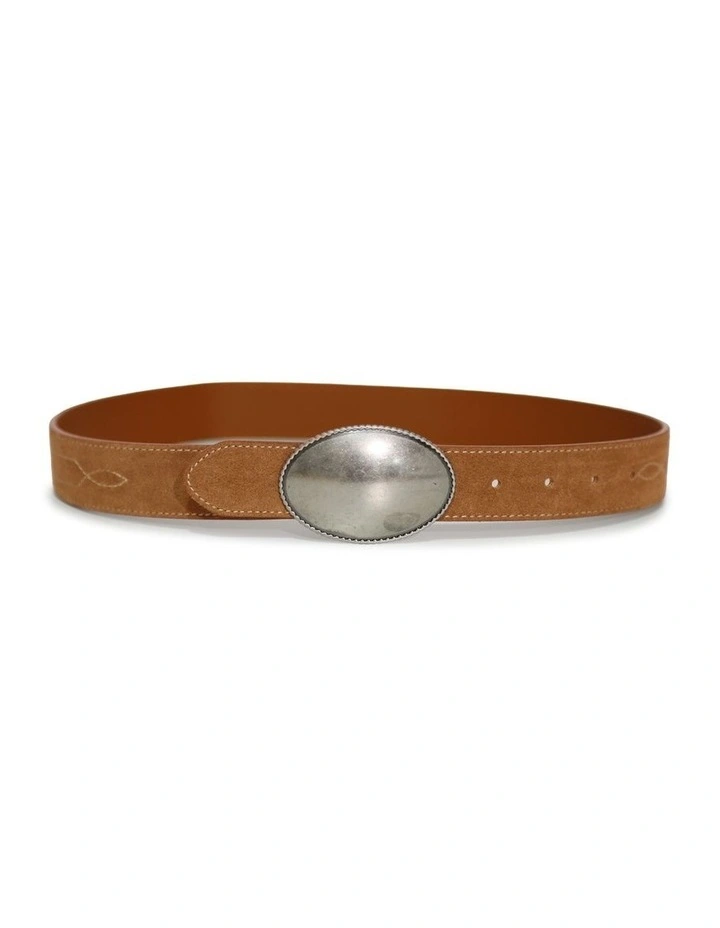 Melrose Western Belt in Tan image 2