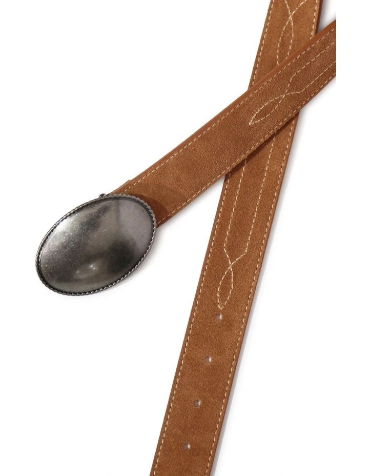 Melrose Western Belt in Tan image 5