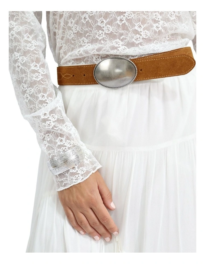 Melrose Western Belt in Tan image 6