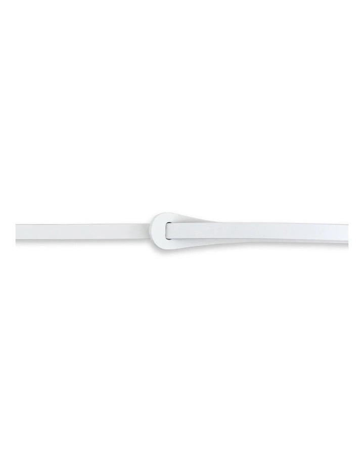Tie The Knot Leather Belt in White image 3