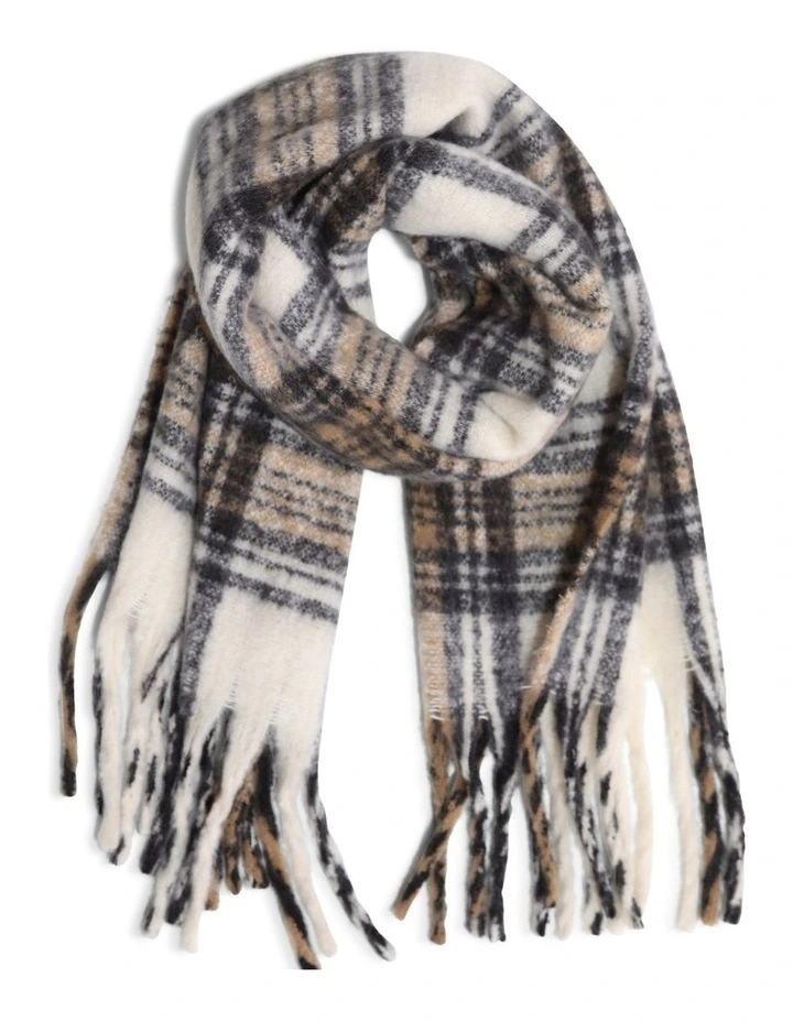 Still Into You Scarf in Black/White image 1