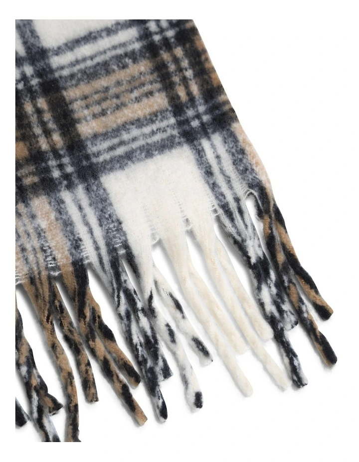 Still Into You Scarf in Black/White image 3