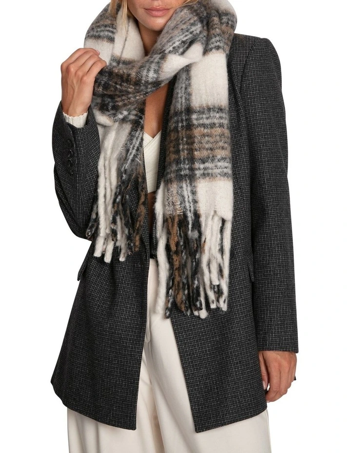 Still Into You Scarf in Black/White image 5
