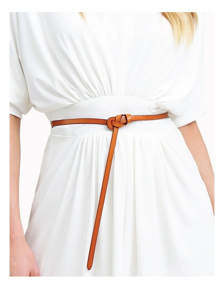 Tie The Knot Leather Belt in Brown image 1