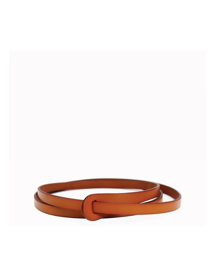 Tie The Knot Leather Belt in Brown image 2