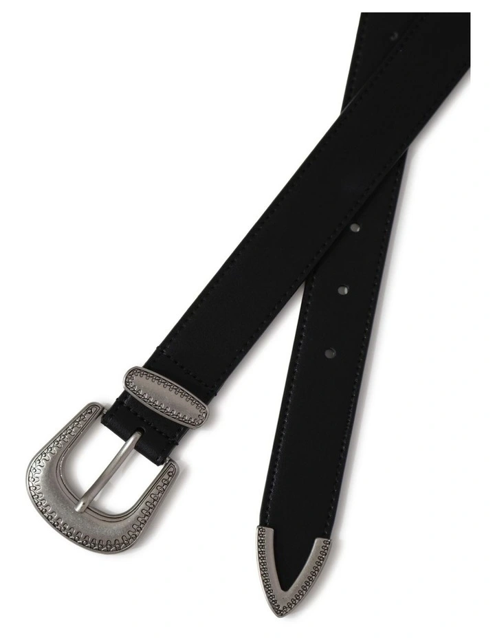Reset Western Belt in Black image 2