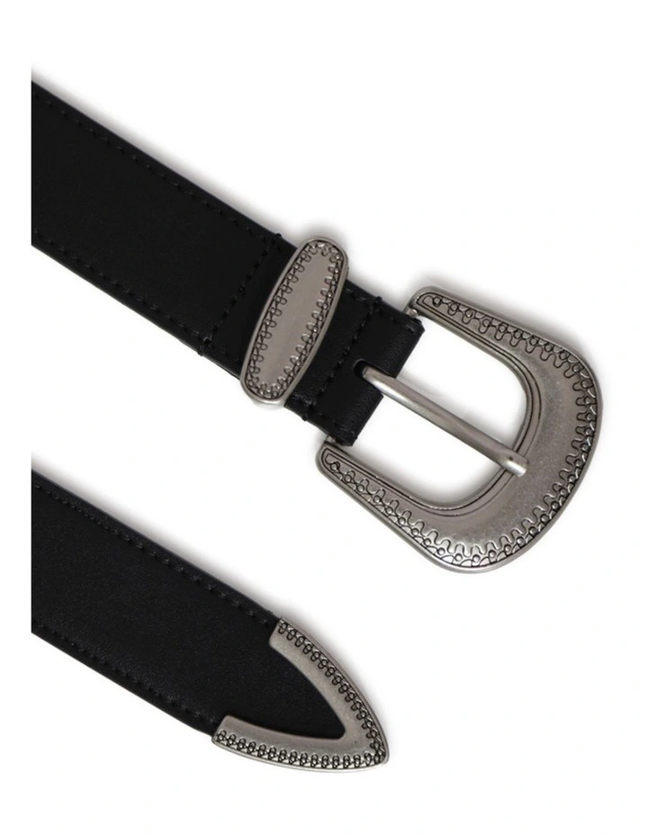 Reset Western Belt in Black image 3