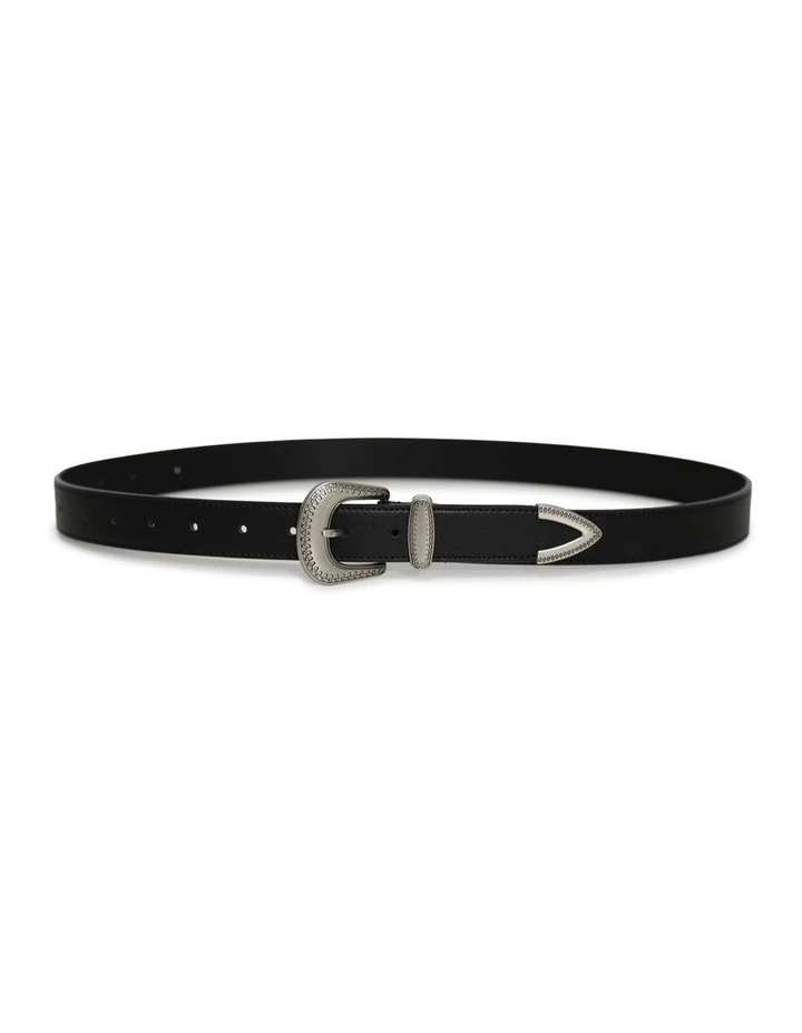 Reset Western Belt in Black image 4