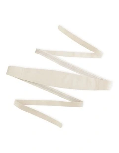 Odyssey Soft Wrap Leather Belt in Cream