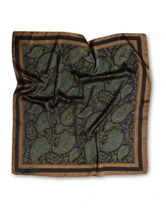 Still Of Night Fashion Scarf in Black Paisley
