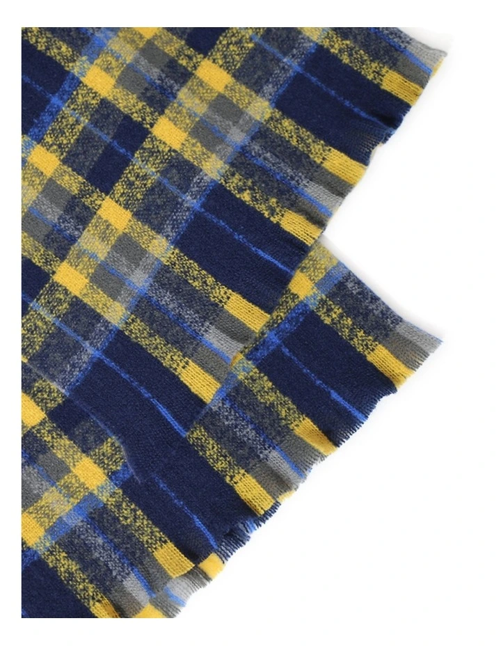 Love Train Scarf in Blue/Yellow Plaid image 3