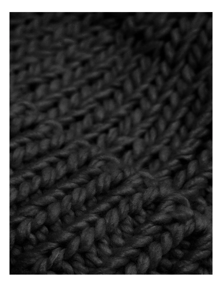 Winter's Kiss Beanie in Black image 3